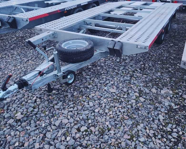 Trailer transport auto, aplecat spate, 4,5-5 metri, MMA 2700 kg