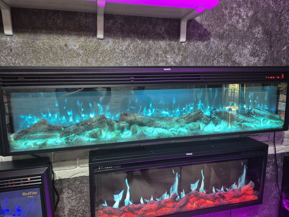 Электрокамин обогреватель, 7 видов подсветки