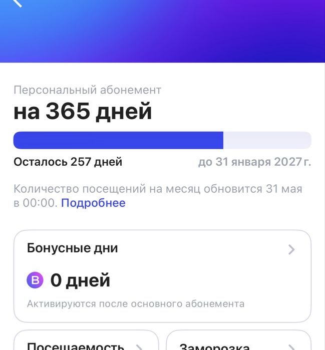 Продам абонемент 1Fit