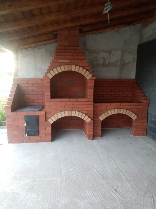 Grătare rustice din cărămidă