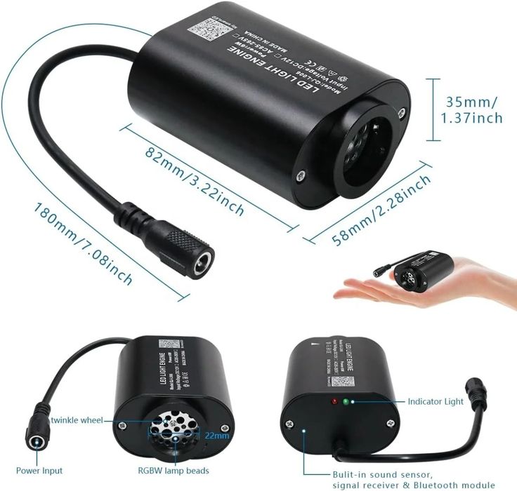 Modul  SLIM RGBW Stelute Twinckle Plafon Auto Modul Stele Plafon Instelat Ambientale Meteoriti