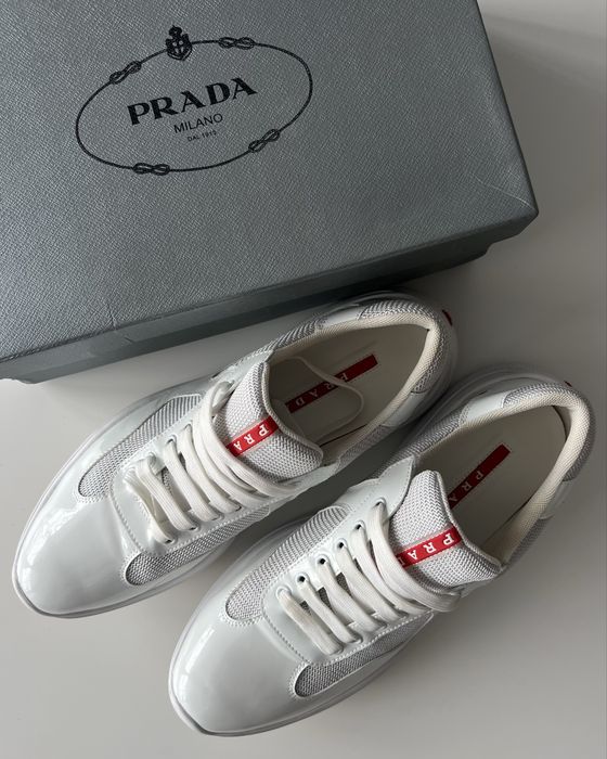 Prada american cups all white
