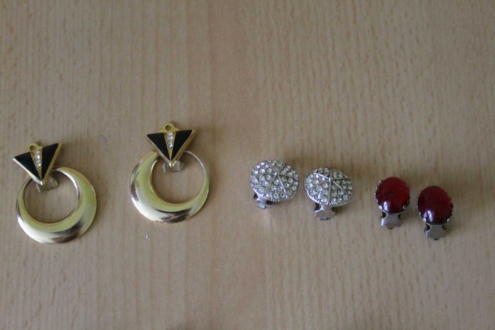 Клипсы и серьги винтаж СССР