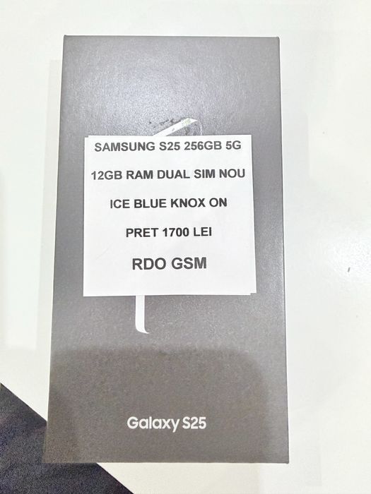 Samsung S25 5g 256gb Nou/Garantie