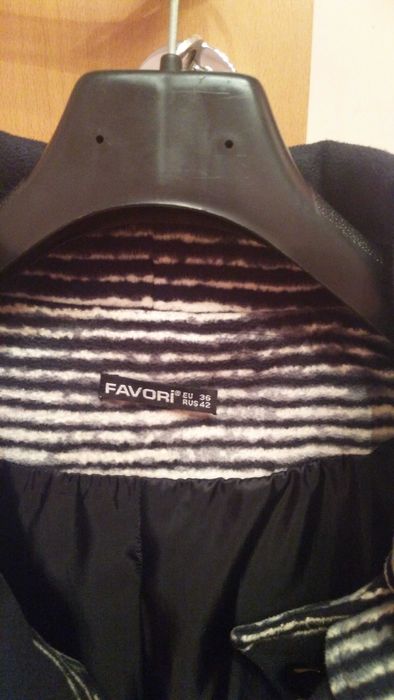 Сиво бяло палто 36 номер