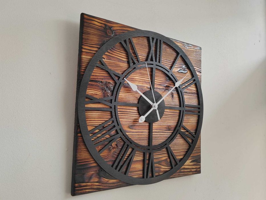 Ceas decorativ lemn masiv