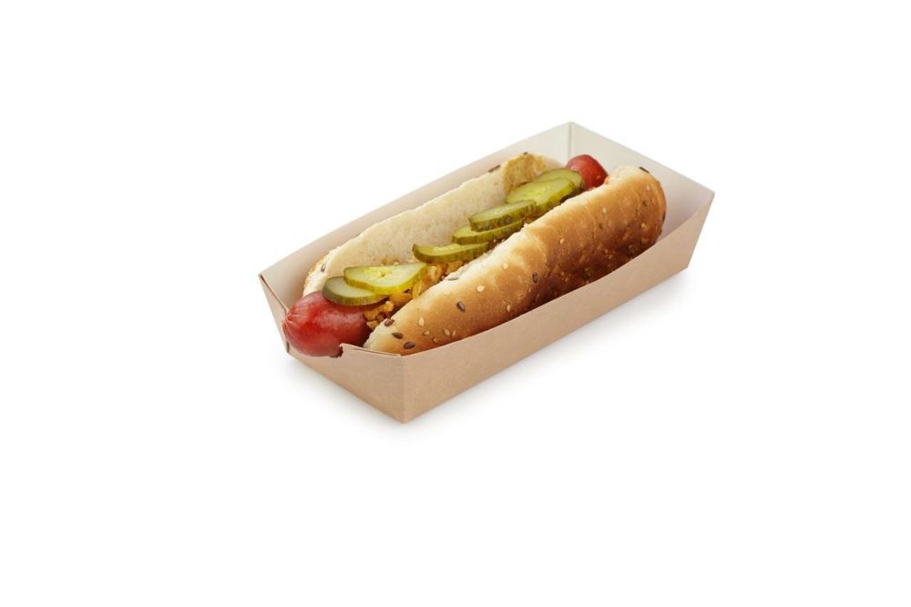 Burger, Hot-dog, Sendvich uchun qog‘oz quti – upakovka idishlar (ulgur