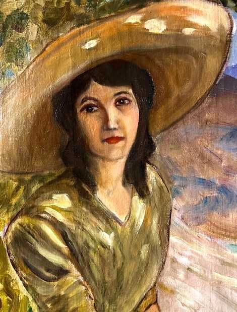 Tablou F VECHI, ulei/pnz 70x50cm+R semnat Georges C. MICHELET (1873-?)