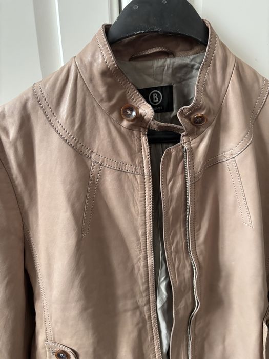 Дамско бежово яке естествена кожа Bogner