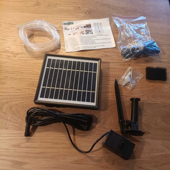 НОВ! Соларен фонтан Biling 2.5W – с филтър и 6 дюзи