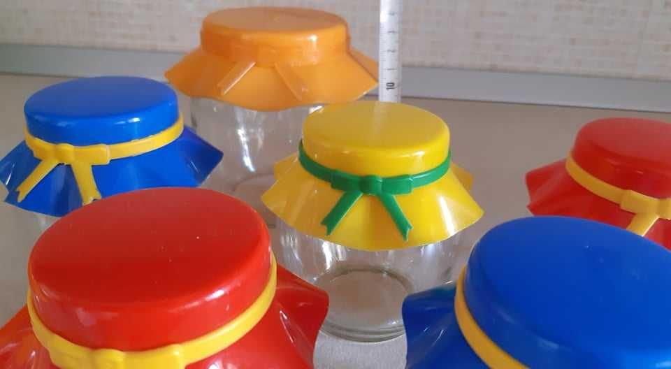 Буркани, стъклени, красиви - 320 мл. всеки