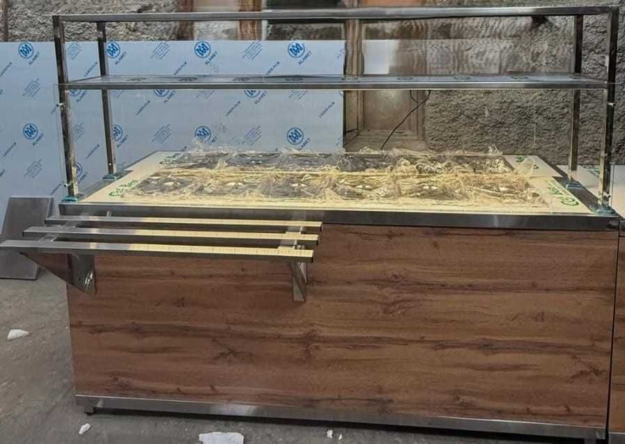 Линии раздачи из ЛДСП для столовой , общепита кафе .