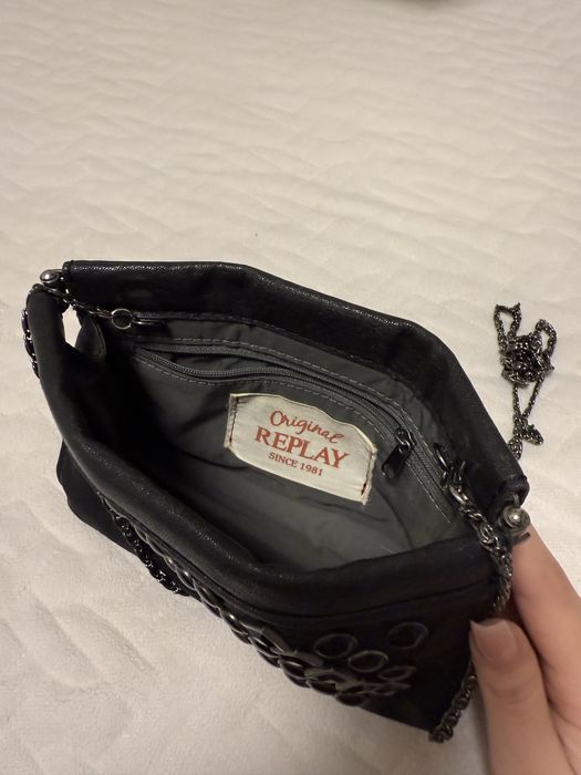 Оригинална чанта Replay с естествена кожа