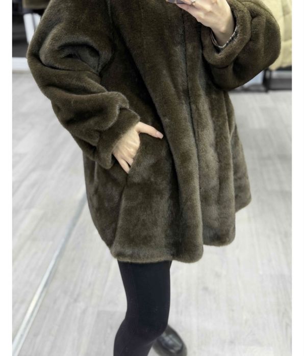 Эко шуба новый оверсайсз