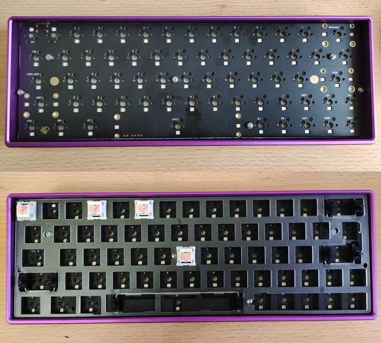 механична клавиатура MelGeek 60% (64%). RGB, уникални, ръчно сглобени (CNC алуминиев корпус)