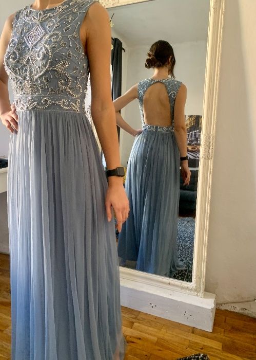 Нова бална рокля с ефектен гръб S