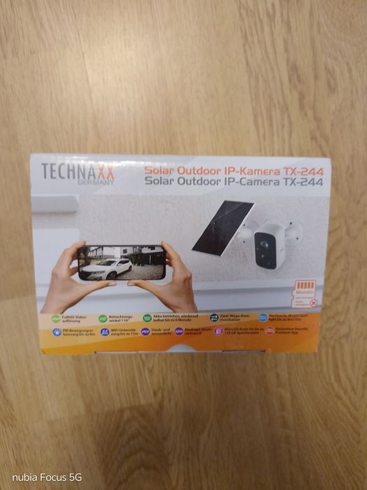 Vand cameră de supraveghere solară  Technaxx  Germany  TX 244/ Nouă4
