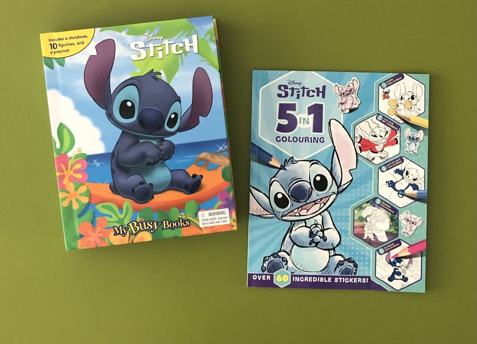 Busy book , carte cu stickere si de colorat Stitch