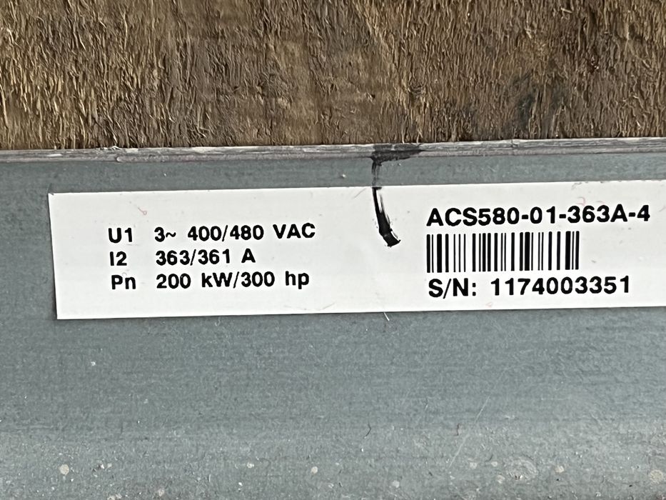 Честотно управление ABB 200 kW/кВ/честотен регулатор