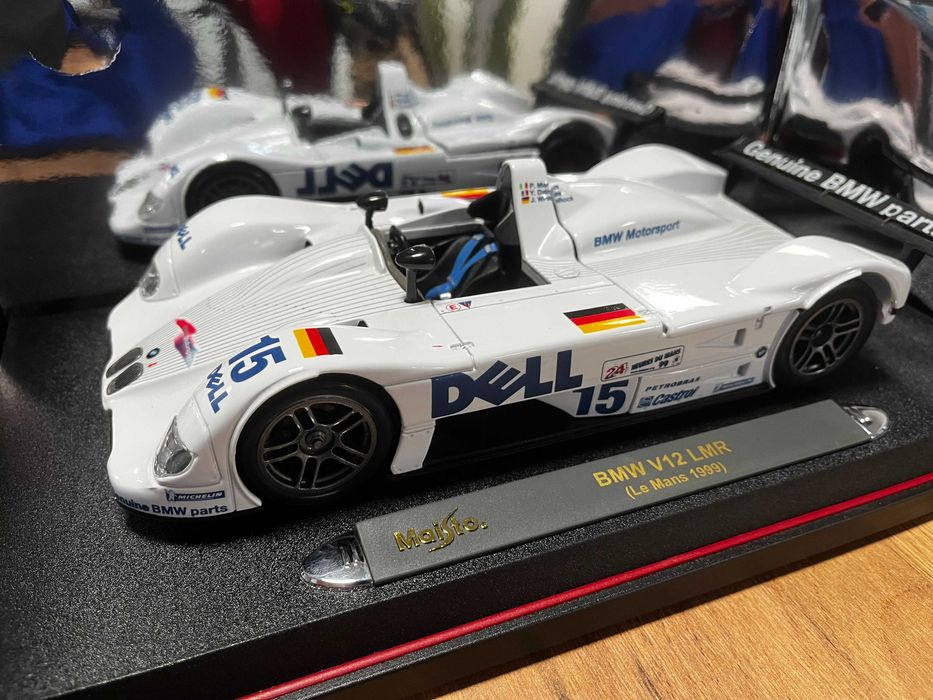 Колекционерки модел метална количка MAISTO BMW V12  LMR LE MANS 1999г.
