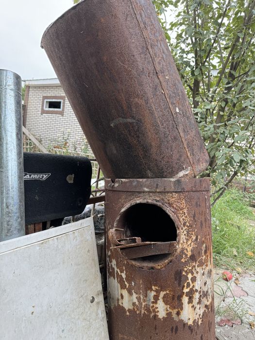 Печь на дровах на углях