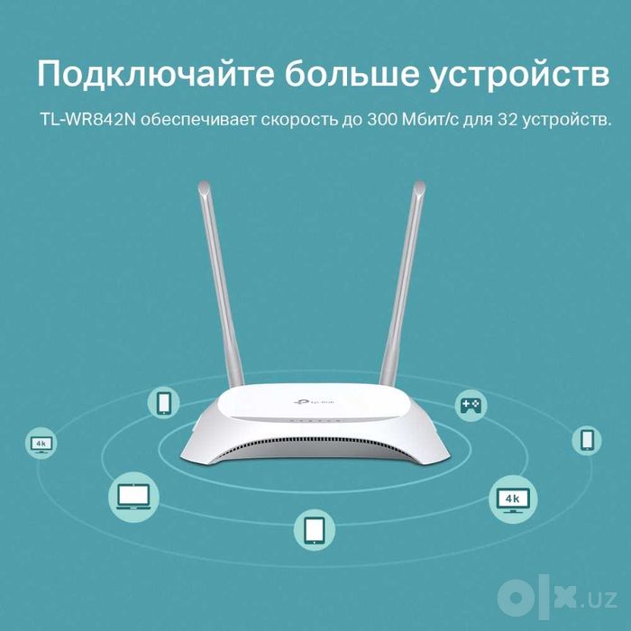 TP-Link TL-WR842N / N300 Многофункциональный роутер Wi-Fi  +/