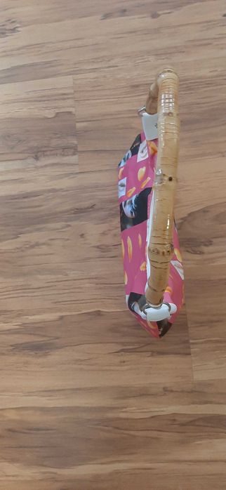 Geantă de umăr pentru femei cu mâner asemănător bambusului-5lei transp