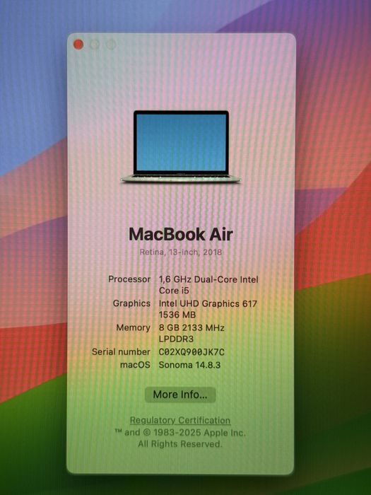 Macbook Air Intel Core i5