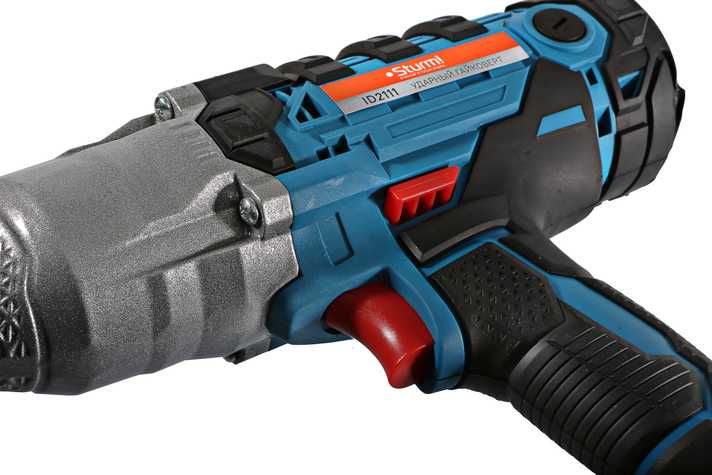 Сетевой гайковерт. Быстрая замена щеток. Шнур 4м. Кейс.