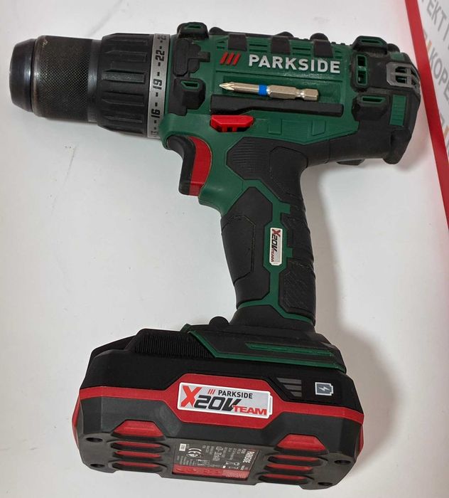 Акумулаторен винтоверт Parkside pabs 20 li e6  с батерия