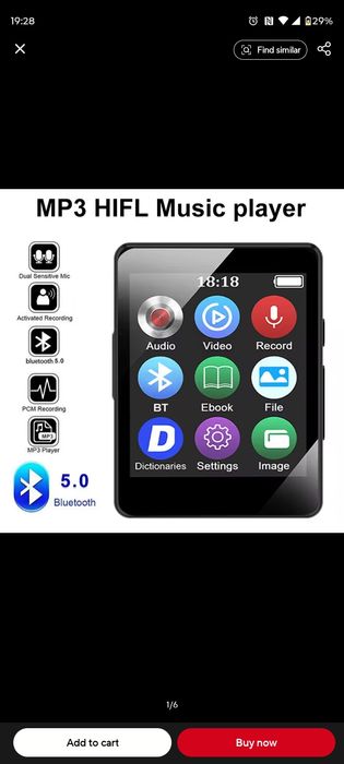 Mp3 player cu Bluetooth+casti