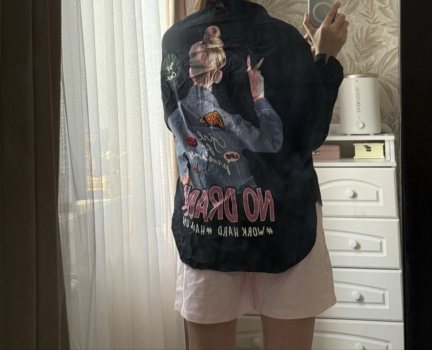 Женская Рубашка с принтом