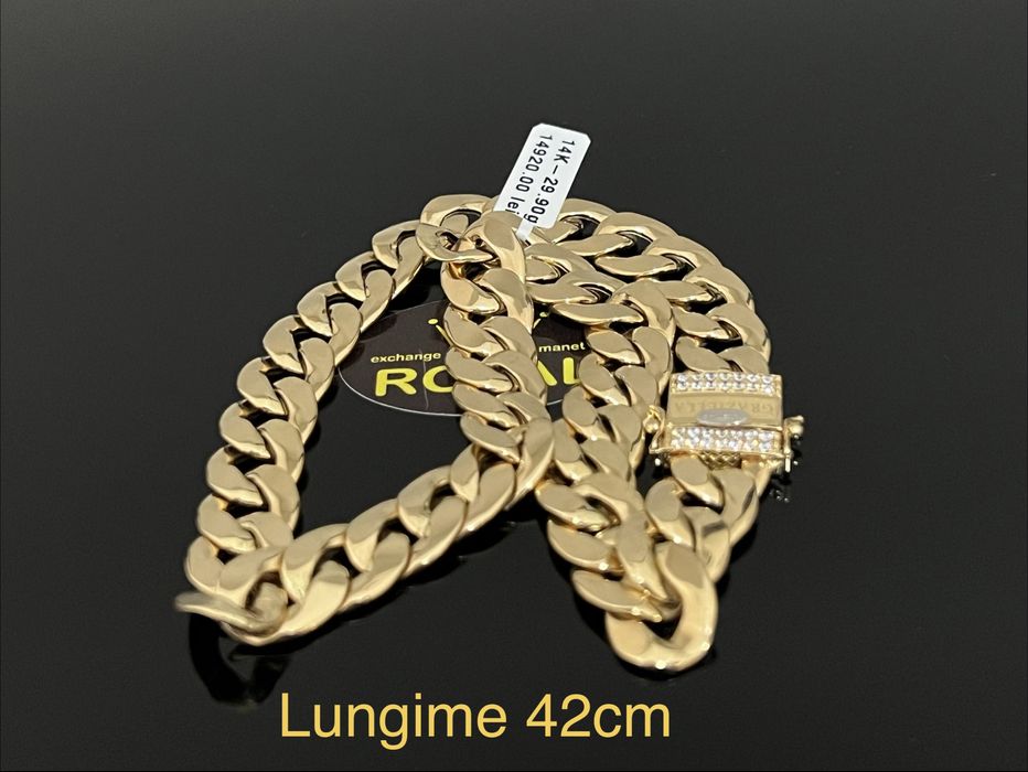 Bijuteria Royal CB : Lant aur 14k unisex 29,90gr