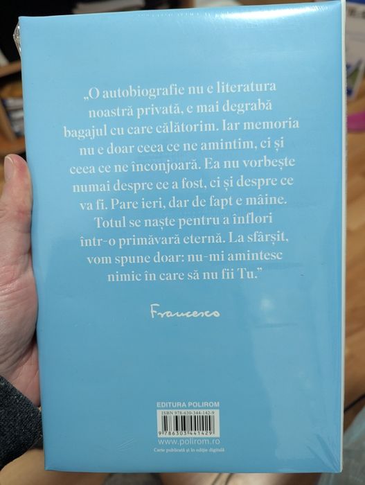 Carte autobiografica Papa Francisc