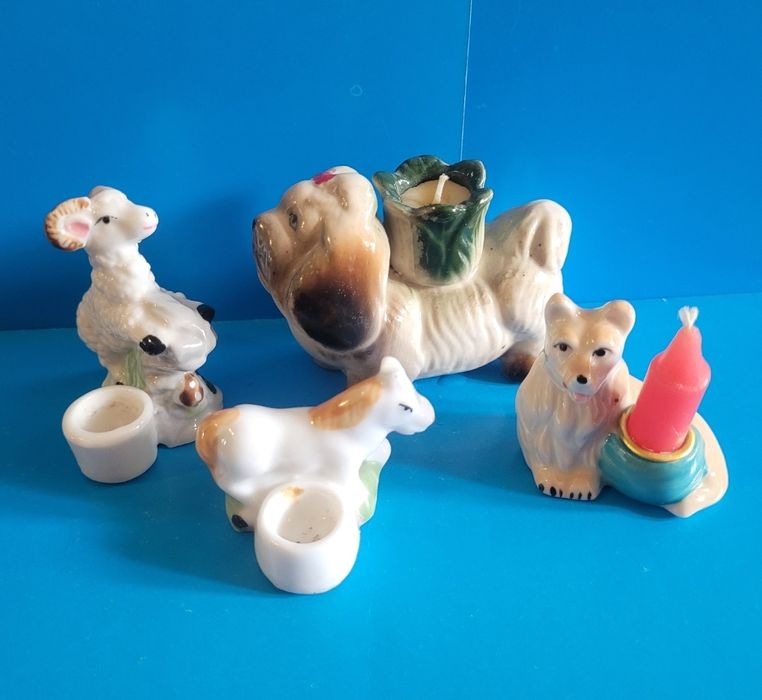 Статуэтки со свечами и др