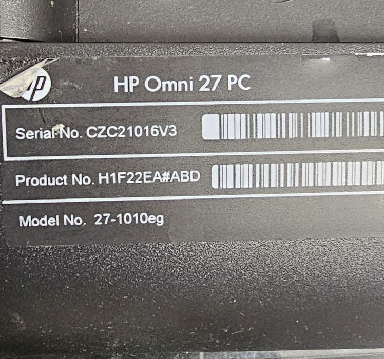 All in One pc HP 27" i5