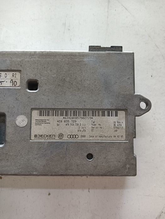 Modul Control Mmi Audi A8 Ii 4E2, 4E8 2002 - 2010 4E0035629