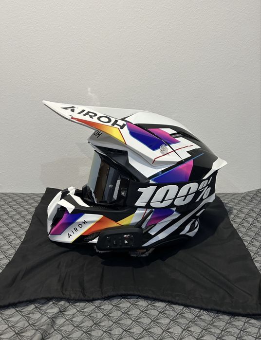 Каска Airoh twist 3 rainbow с очила 100% размер М