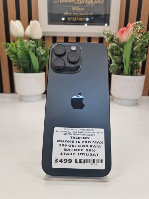 Iphone 16 Pro Max 256GB / 8GB RAM 96% Baterie Garantie! #55760