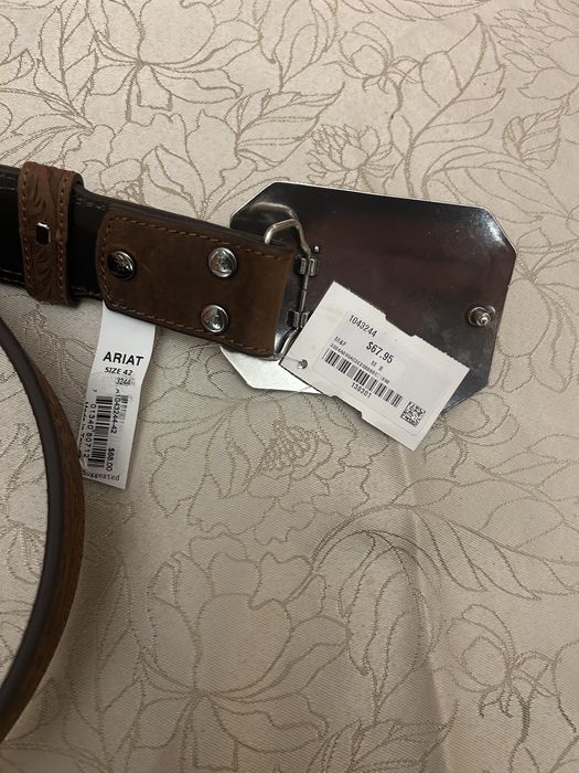 Curea de piele naturala tip Cowboy