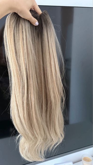 Extensii iExtensions Spider 50 cm, 230g, Blond Balayage - NOI, Nepurtate
