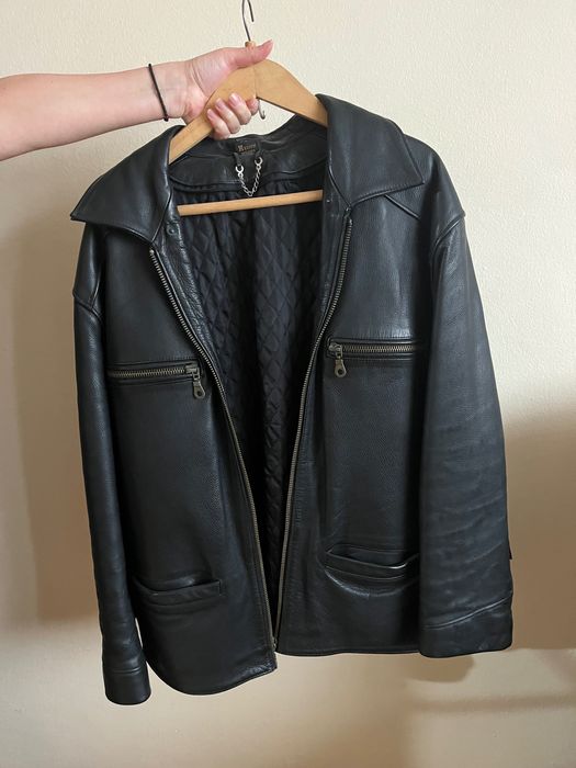 Мъжко кожено яке- телешки бокс