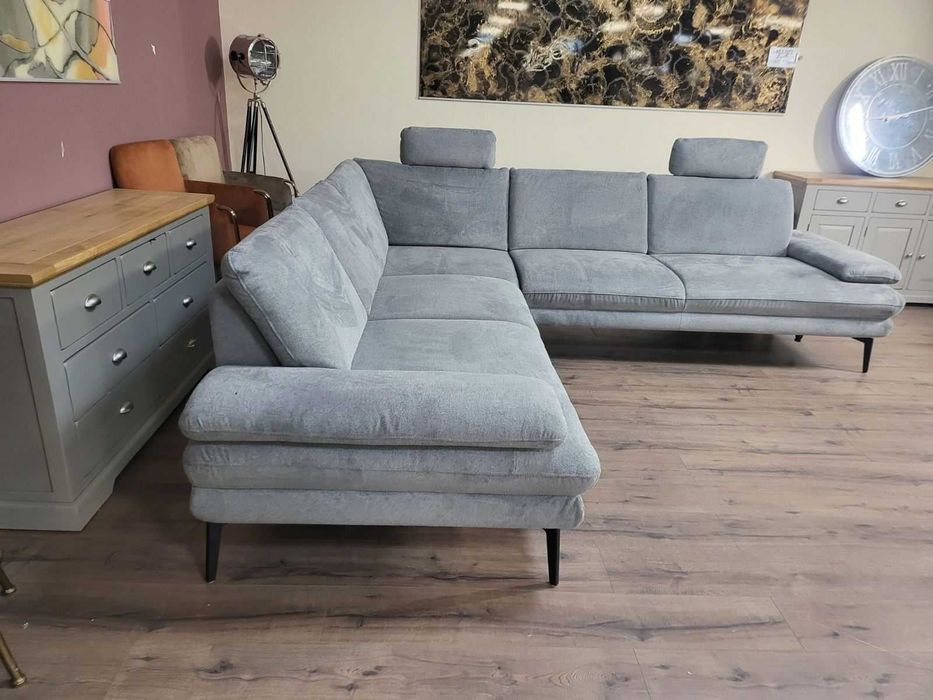 Сив ъглов диван от плат Dieter Knoll Arzona