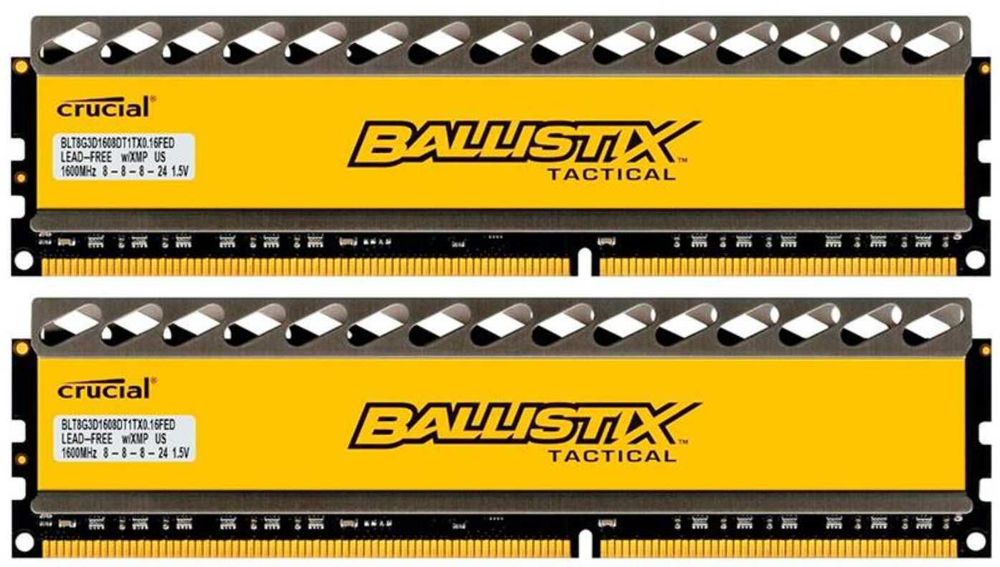 RAM 16GB 2x8gb Crucial Ballistix Tactical 1600Mhz DDR3