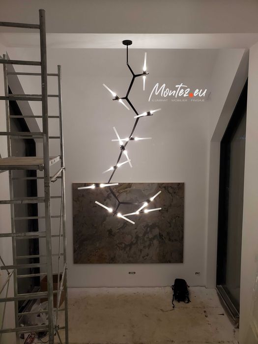 Montare corpuri de iluminat - electrician, lustre, banda led, prize