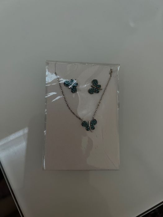 Set lantisor si cercei din argint