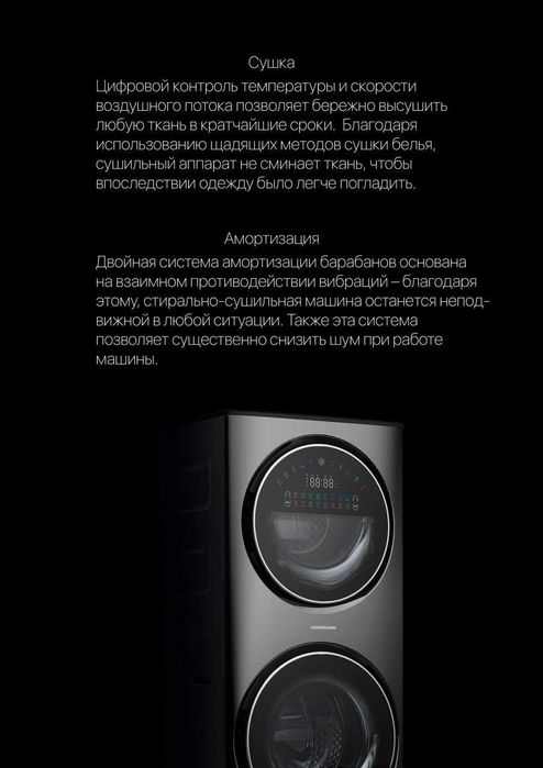 Стиральная машина Hofmann WM1514D7DI/HF Чёрный нал рассрочка перечисле