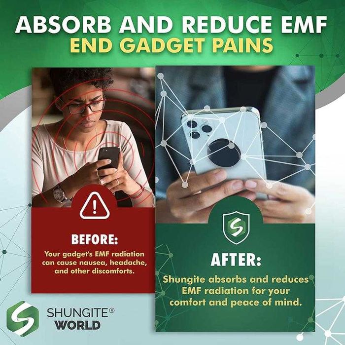 Антистатична Защитна Пластина Шунгит Смартфон Таблет Лаптоп Рутер PC