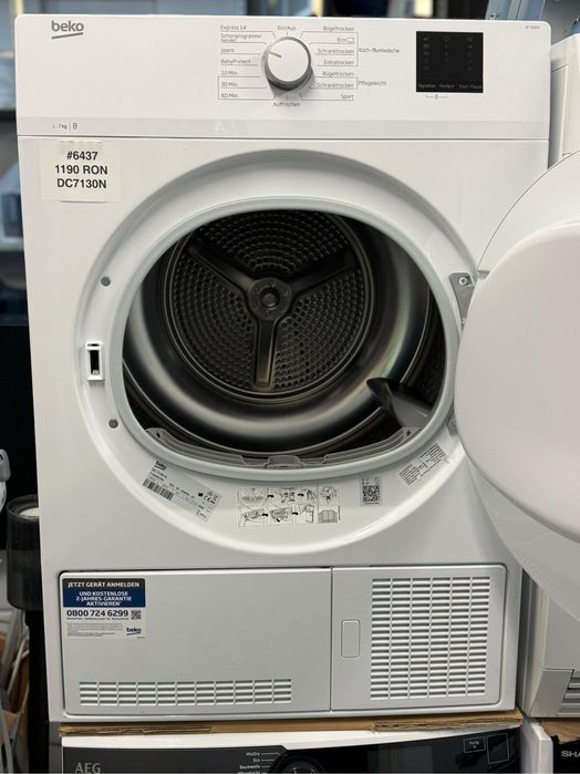 Uscător de rufe cu condensare fără pompă de căldură Beko DC7130N