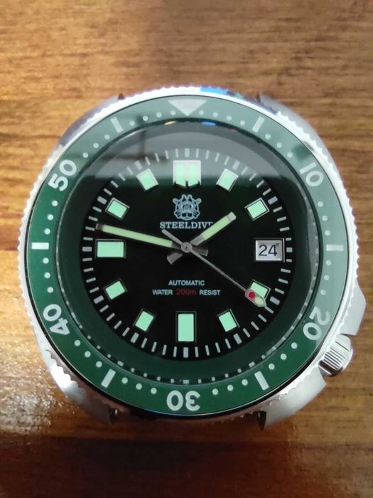 Ceas barbati Steeldive 1970 (mecanism Seiko NH35) + 3 curele